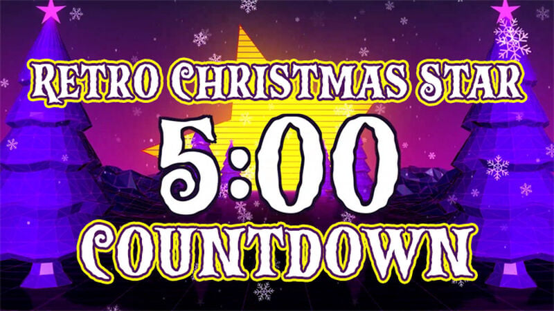 Retro Christmas Star Countdown